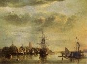 Aelbert Cuyp The Meuse by Dordrecht oil